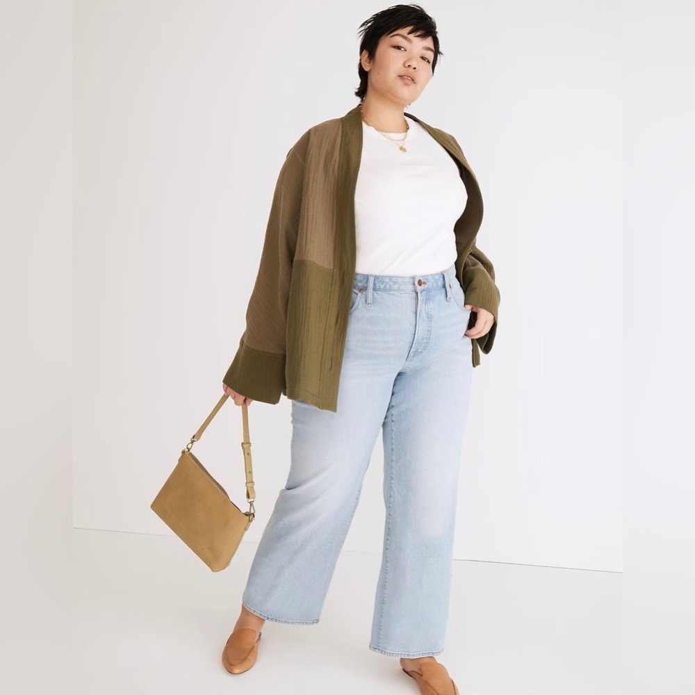 Madewell Perfect Vintage Wide-Leg Crop in Edmunds Wash. Size 25, standard length